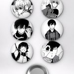 Blue Lock Rin Itoshi, Yoichi Isagi ve Himiko Toga Mix Temalı Çanta Süsü Rozet İğneli Buton Rozet Seti Set 1 (6 ADET) (58 mm)