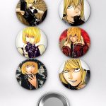 Death Note Mello Manga Kapak Sanatı Temalı Çanta Rozeti İğneli Buton Rozet Seti (6 ADET) (58 mm)