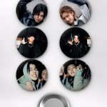 Louis Elliot & Jiho Jourdain Bestie Matching Temalı Çanta Süsü Rozet İğneli Buton Rozet Seti (6 ADET) (58 mm)
