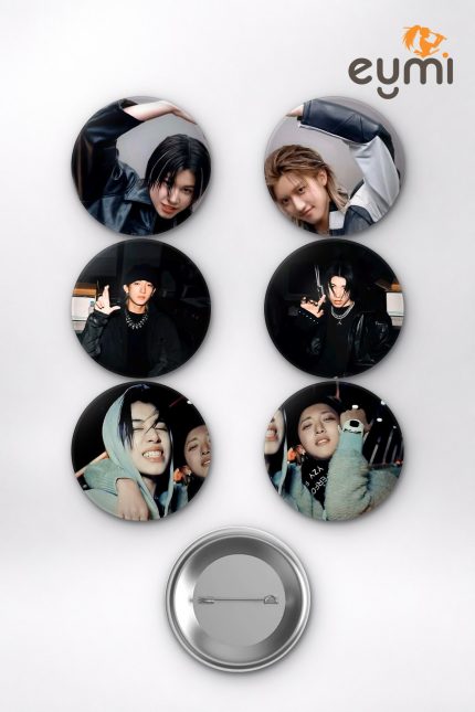 Louis Elliot & Jiho Jourdain Bestie Matching Temalı Çanta Süsü Rozet İğneli Buton Rozet Seti (6 ADET) (58 mm)