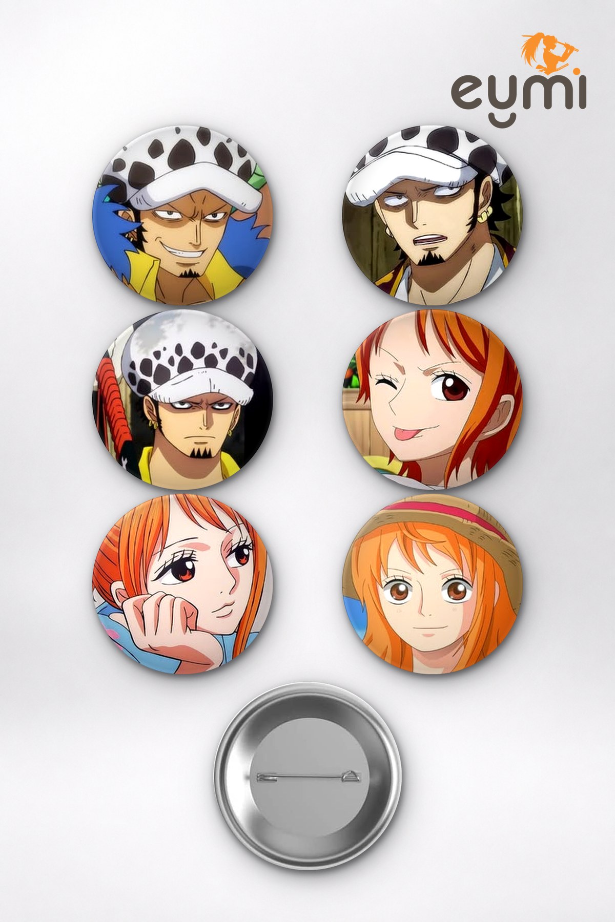 One Piece Hasır Şapka Korsanları Tayfası Temalı Çanta Süsü Rozet İğneli Buton Rozet Seti Set 3 (6 ADET) (58 mm) One Piece Hasır Şapka Korsanları Tayfası Temalı Çanta Süsü Rozet İğneli Buton Rozet Seti Set 3 (6 ADET) (58 mm)