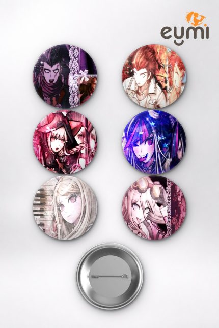 One Piece Monkey D. Luffy ve Hasır Şapka Korsanları Temalı Çanta Süsü Rozet İğneli Buton Rozet Seti Set 2 (6 ADET) (58 mm)