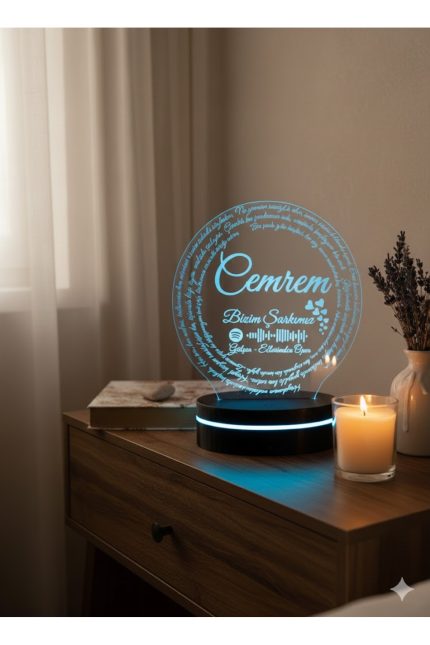 Spotify Şarkı Barkodlu Lamba 16 Renk Kumandalı Gece Lambası