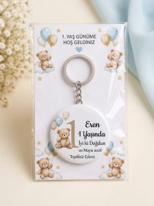 1 Yaş Doğum Günü Hediyeliği Açacaklı Magnet